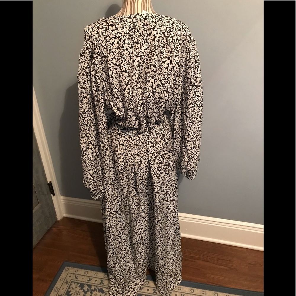 ASOS CURVE Wrap Puff Sleeve Maxi Dress - Picture 3 of 12